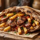 سندوتش بطاطس سوسيس